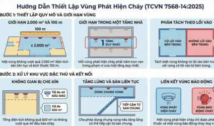 Nguyên Tắc Thiết Kế Phân Vùng Phát Hiện Cháy Và Bố Trí Thiết Bị Chỉ Thị Trong Hệ Thống Báo Cháy